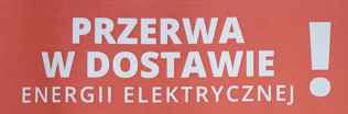 Miniaturka artykułu Przerwa w dostawie energii elektrycznej